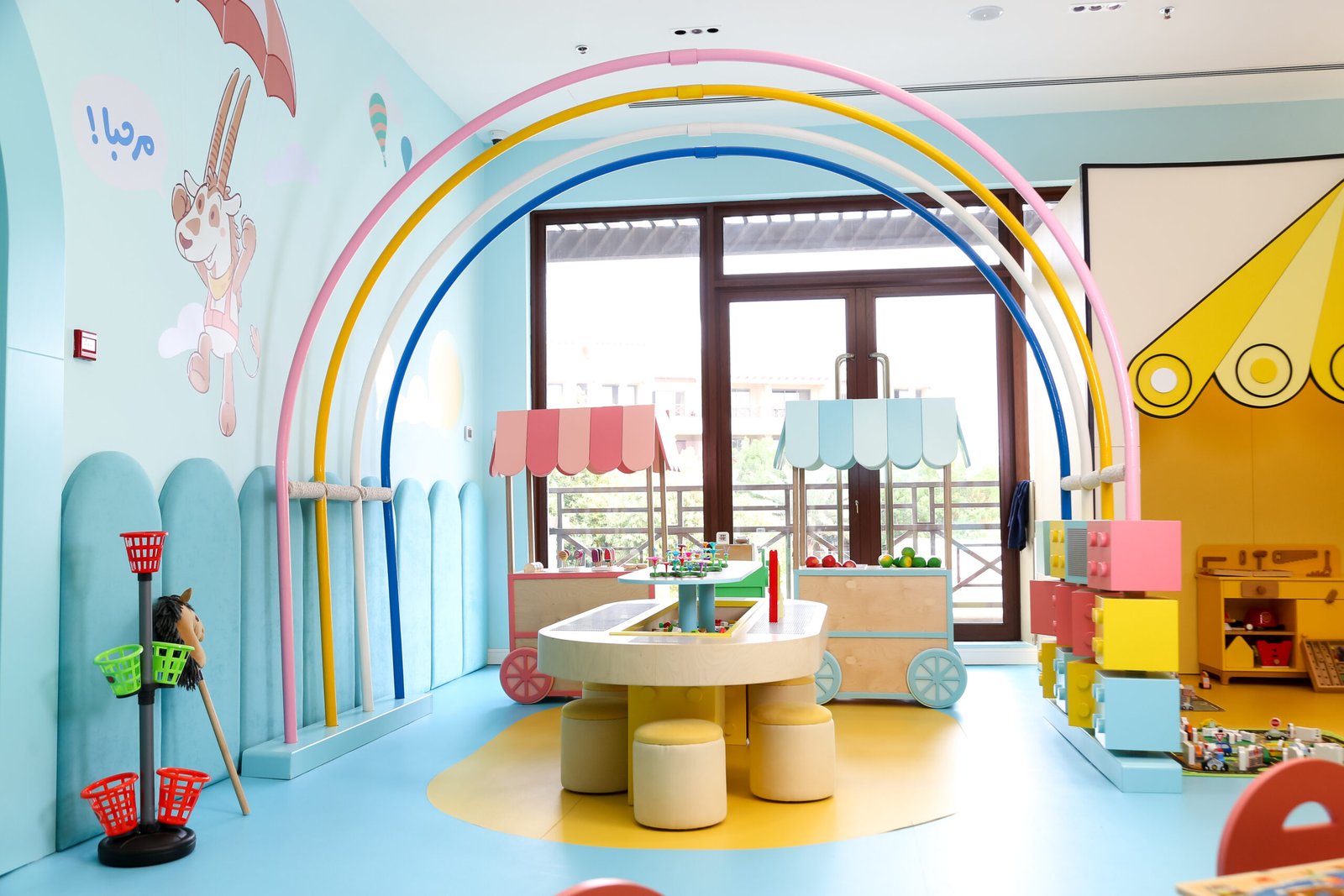 Dedicated Play Assistant for toddlers at BlueBalloonia playground Muscat